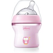 تصویر شیشه شیر نچرال فیلینگ صورتی از بدو تولد چیکو 150 میلی لیتر Nature Feeling Pink 0 month Chicco 150 ml