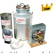 تصویر دستگاه تقطیر عرق گیر گلاب گیر 50 لیتری با کندانسور برقی مسیvip 