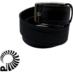 تصویر کمربند چرمی مشکی 