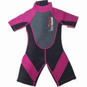 تصویر (وتسوت) لباس غواصی و ورزش های آبی۳ میل NLAU بچگانه نیم تنه صورتی Neoprene wetsuit