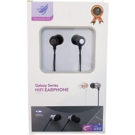 تصویر هندزفری سیم دار برند تونک مدل U312 Tonek HIFI EARPHONE Galaxy Series Model U312