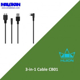 تصویر کابل 3به1 یدکی هویون-Huion 3-1 Cable CB01 