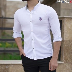 تصویر پیراهن مردانه سفید RF 