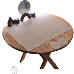 تصویر زیر بشقابی و زیر لیوانی ۶ عددی مدل مستطیل 