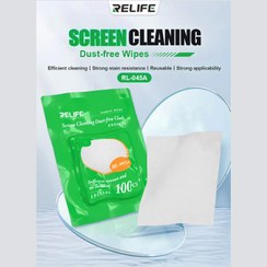 تصویر دستمال پلی استر پاک کننده گوشی Relife RL-045A بسته 100 عددی 