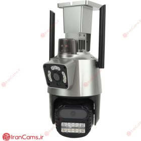 تصویر دوربین سیم کارت خور دو لنزه چرخشی v380 v380 Mini Speed Dome