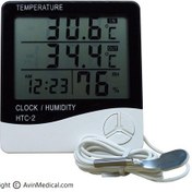 تصویر دما سنج و رطوبت سنج HTC-2 