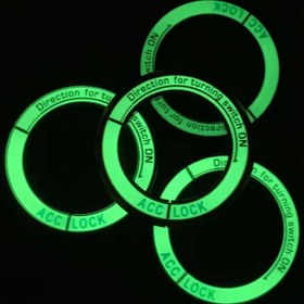 تصویر شبرنگ دور سوئیچ خودرو بسته 2 عددی 