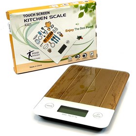 تصویر ترازو kitchen scale طرح چوب 