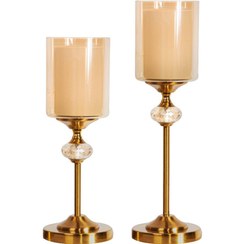 تصویر شمعدان مدرن جفت سانتیک کد0516 