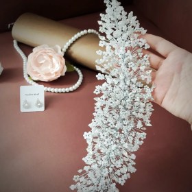 تصویر ریسه خلیجی عروس با متریال اصل 