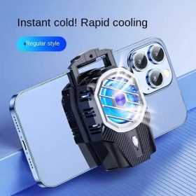 تصویر فن خنک کننده رادیاتوری باتری دار گوشی موبایل X91 X91 phone Cooler with Battery