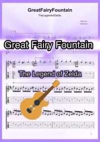 تصویر نت گیتار Great Fairy Fountain از The Legend of Zelda 