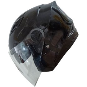 تصویر کلاه کاسکت بدون فک رادین | مشکی براق TG1 Motorcycle helmet without jaw TG1 BLACK