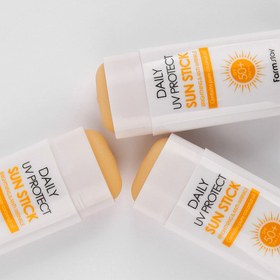 تصویر ضد آفتاب استیکی فارم استی SPF50 وزن 16 گرم FARM STAY DAILY UV PROTECT SUN STICK SPF50