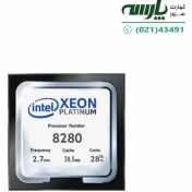 تصویر پردازنده سرور اینتل Xeon Platinum 8280 با ۲۸ هسته و ۵۶ رشته 