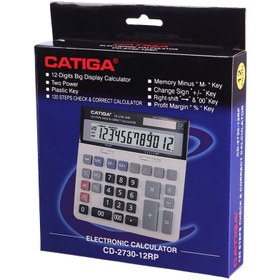 تصویر ماشین حساب کاتیگا Catiga CD-2730-12RP Catiga CD-2730-12RP Calculator