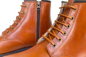 تصویر بوت چرم مردانه آلپ عسلی - عسلی / 4 mens boot leather