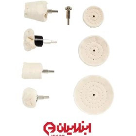 تصویر مجموعه ۷ عددی پولیش سر دریلی 