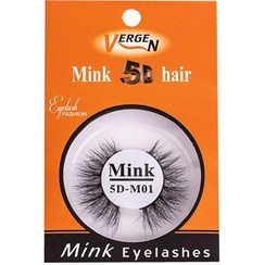 تصویر مژه مصنوعی پنج بعدی Mink مدل E111-01 ورژن Vergen E111-01 Mink 5D Eyelash