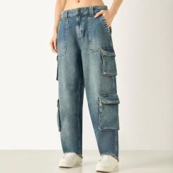 تصویر شلوار جین کارگو سایز ۴۰ کد ۱۰۳۴ 