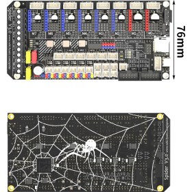 تصویر برد کنترلر پرینتر سه بعدی (Voron) FYSETC Spider V3.0 