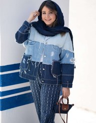 تصویر کت جین سه رنگ 