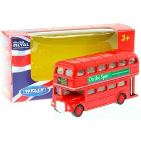 تصویر اتوبوس فلزی لندن مدل دوطبقه کد99930w 