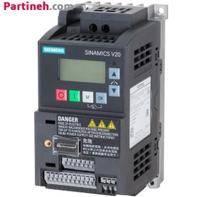تصویر اینورتر تک فاز زیمنس مدل V20 توان ۰.۷۵ کیلووات 