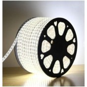 تصویر ریسه شلنگی ال ای دی 5730 سایز ۱۰۰ متر سفید همراه ۵ سوکت 