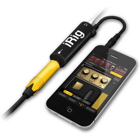 تصویر تبدیل اتصال گیتار به آیفون مدل iRig AmpliTube iRig Guitar Interface Adapter iOS Devices