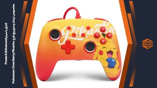 تصویر دسته بازی PowerA Enhanced Oran Berry Pikachu برای Nintendo Switch 