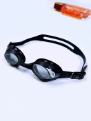 تصویر عینک شنا طبی نمره دار اعلا مشکی رنگ با شماره عدسی ۲ - ، ۲.۵ - ، ۳ - فونیکس ( Phoneix ) 