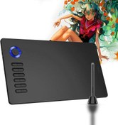 تصویر تبلت نقاشی گرافیکی Veikk A15 Pro Praphics 10 x 6 اینچی قرص نقاشی دیجیتال با 12 کلید هات و یک شماره گیری سریع (باتری فشار 8192 سطح -قلم رایگان) VEIKK A15 Pro Graphics Drawing Tablet 10 x 6 inch Digital Drawing Tablet with 12 Hotkeys and a Quick Dial (8192 Level Pressure Battery -Free Stylus)