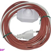 تصویر المنت حرارتی مدل گرمایش تخت و تشک سیمی سیلیکونی طول ۱۰ متری 