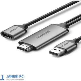 تصویر مبدل USB به HDMI یوگرین مدل UGREEN CM151(50291)-FULL HD 