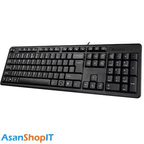 تصویر کیبورد ای فورتک مدل KK-3 USB A4Tech KK-3 USB Keyboard