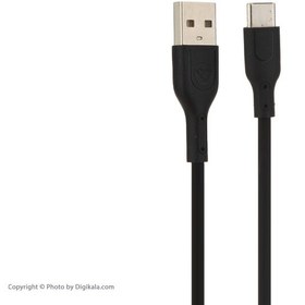 تصویر کابل تبدیل USB به USB-C پرووان مدل PCC400C طول 1 متر مشکی کابل تبدیل