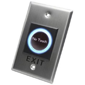 تصویر دکمه خروج استیل غیر تماسی باریک no touch (کد محصول: UPE801) 