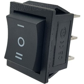 تصویر کلید راکر پهن استارتی سه حالت شش پین 