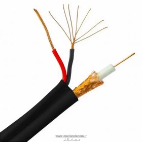 تصویر کابل کواکسیال ترکیبی RG59 زیمنسی Ziemens RG59 Coaxial Cable with Power Cord