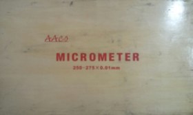 تصویر میکرومتر خارج سنج 275-250 میلیمتر AACO OUTSIDE MICROMETER 250-275 MM 0.O1MM AACO CHINA