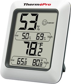 تصویر ThermoPro TP50 Digital Hygrometer Indoor Thermometer Room Thermometer and Humidity Gauge with Temperature Monitor 1 