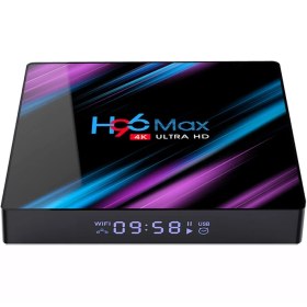 تصویر اندروید باکس H96 مدل MAX 3318 ظرفیت ۶۴ گیگابایت با ریموت 