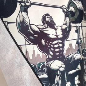 تصویر حوله ورزشی بدنسازی مردانه 