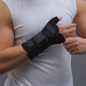 تصویر مچ شصت بند آتل دار سمت چپ چیپسو مدل WA061 سايز M ا Left wrist with splint (WA061) size M Chipso Left wrist with splint (WA061) size M Chipso