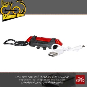 تصویر چراغ عقب دوچرخه شارژی ۹۱۸ 918 rechargeable bicycle rear light