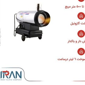 تصویر جت‌هیتر گازوئیلی ‌دودکش‌دار نیرو تهویه البرز مدل QELB-110 