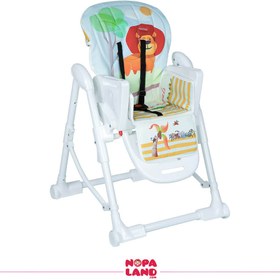 تصویر صندلی غذا کودک بی بی ماک مدل Z112-1 طرح شیر 