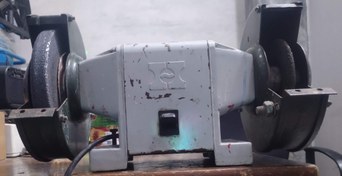 تصویر سنگ رومیزی(چرخ سنباده) 175 میلیمتری تک فاز محک سری قدیم مدل MAHAK GD175 استوک 